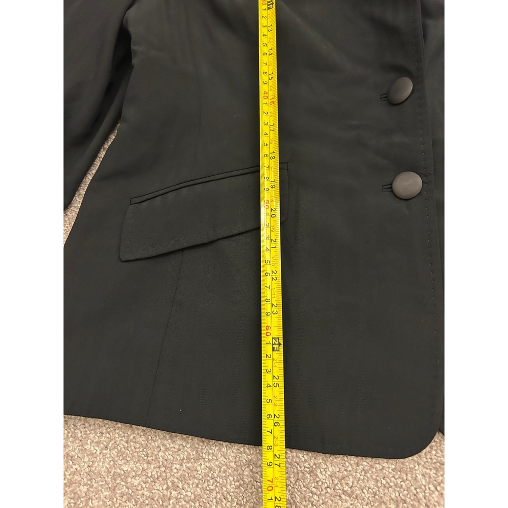Jones New York Suit Blazer Womens 16 Black Excellent Paisley Lining Stretch - Picture 9 of 12
